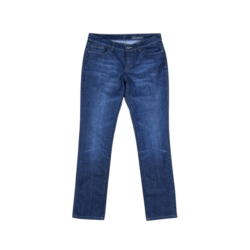NY&C Women's Skinny Jeans Size 10 Dark Wash Low Rise Stretch Denim 31.5x31.5‎